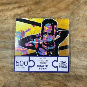 5/$20 NEW 500Pc Graffiti Egypt African Tribe 'Morning Matin' Jigsaw Puzzle